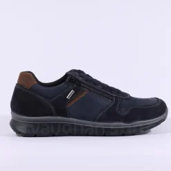 IMAC Tex Bologna Waterproof Laced Shoe - Navy Combi Lea