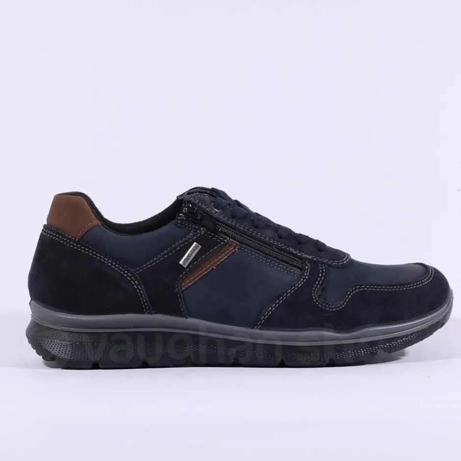 IMAC Tex Bologna Waterproof Laced Shoe - Navy Combi Lea