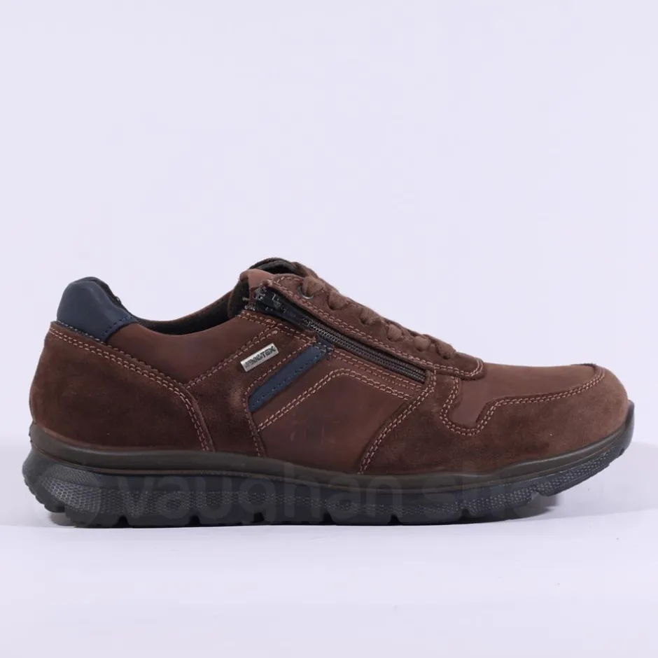 IMAC Tex Bologna Waterproof Laced Shoe - Brown Combi Leather