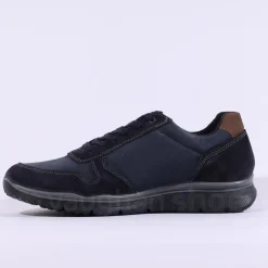 IMAC Tex Bologna Waterproof Laced Shoe - Navy Combi Lea