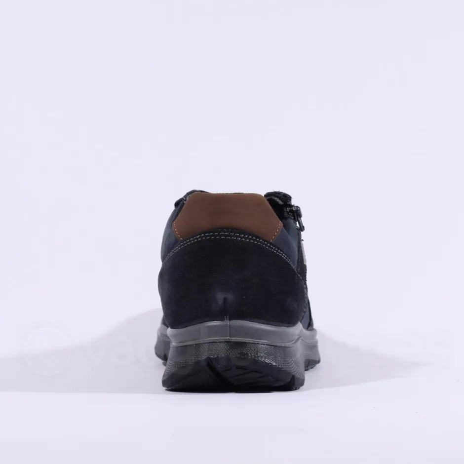 IMAC Tex Bologna Waterproof Laced Shoe - Navy Combi Lea