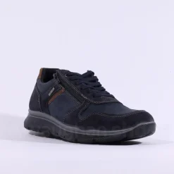 IMAC Tex Bologna Waterproof Laced Shoe - Navy Combi Lea