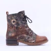Women Rieker Tex Toe Cap Print Detail Boot - Multi Print