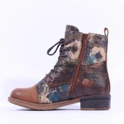 Women Rieker Tex Toe Cap Print Detail Boot - Multi Print