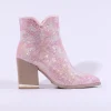 Women Una Healy The Last Chord Ankle Boot - Pink Sparkle