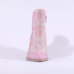 Women Una Healy The Last Chord Ankle Boot - Pink Sparkle