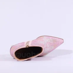 Women Una Healy The Last Chord Ankle Boot - Pink Sparkle