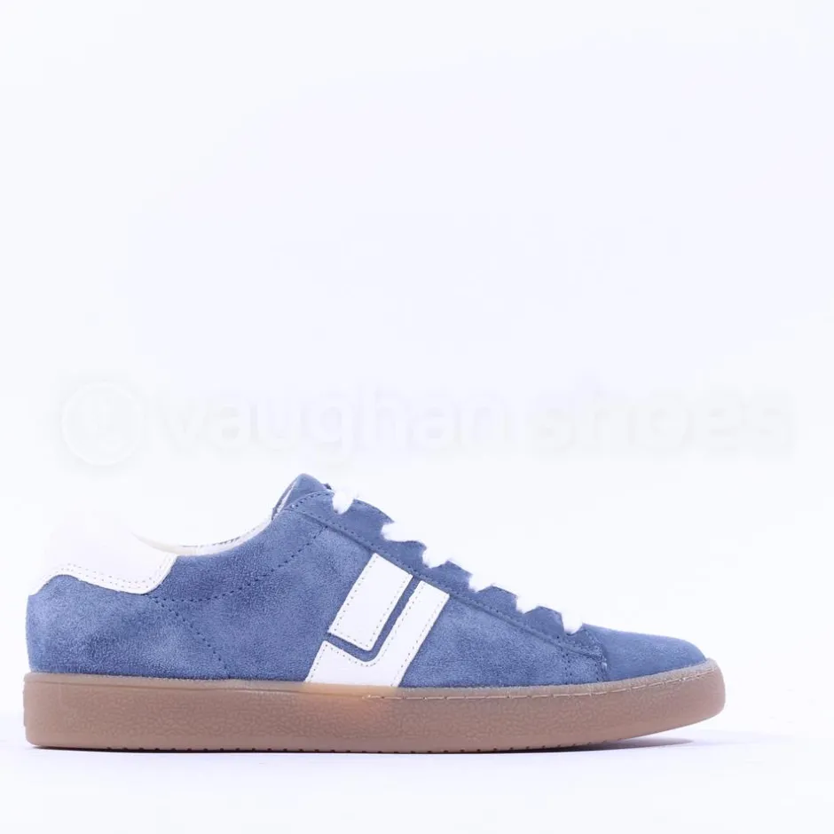 Women Paul Green Thick Gumsole Trainer - Navy Blue