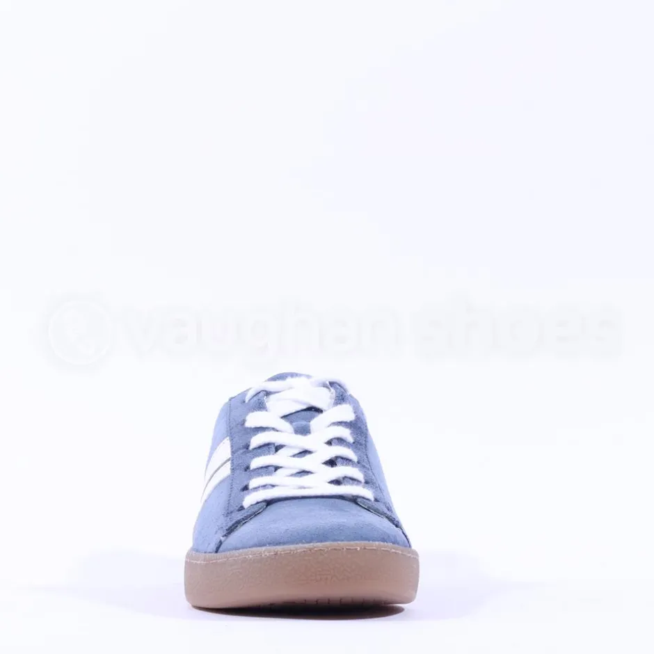Women Paul Green Thick Gumsole Trainer - Navy Blue