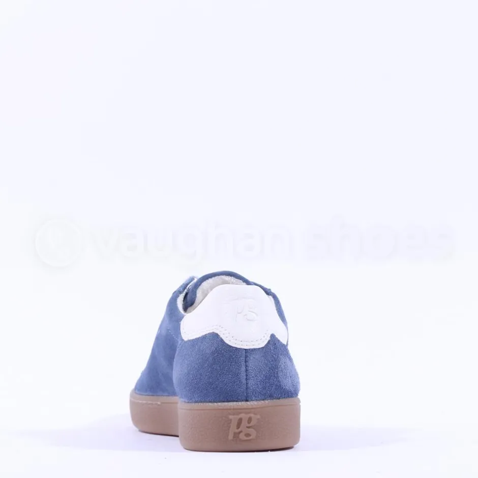 Women Paul Green Thick Gumsole Trainer - Navy Blue