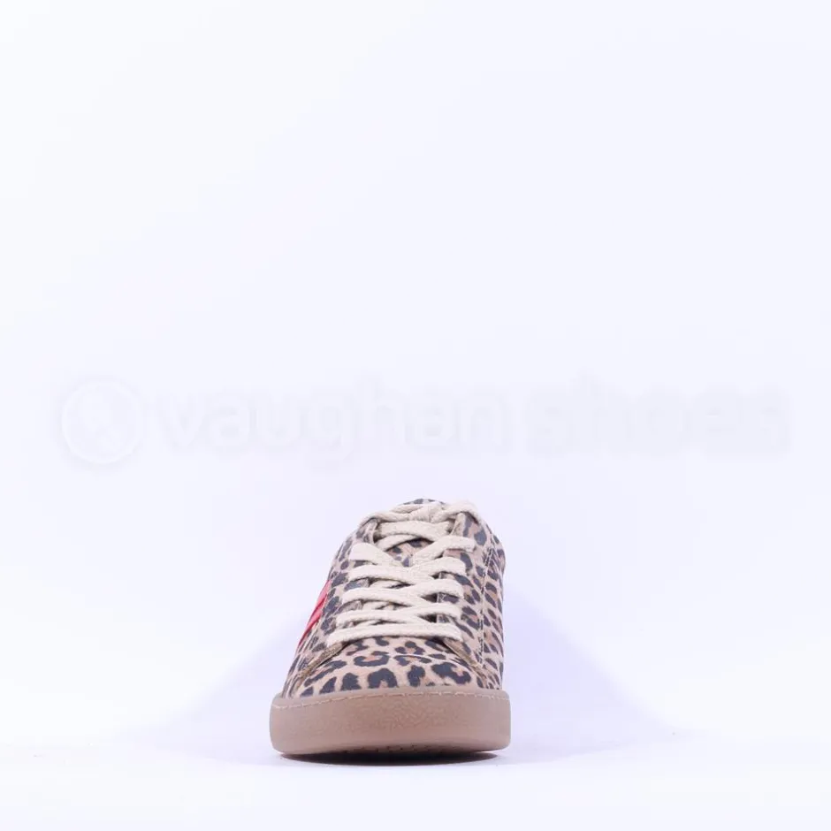 Women Paul Green Thick Gumsole Trainer - Red Leopard