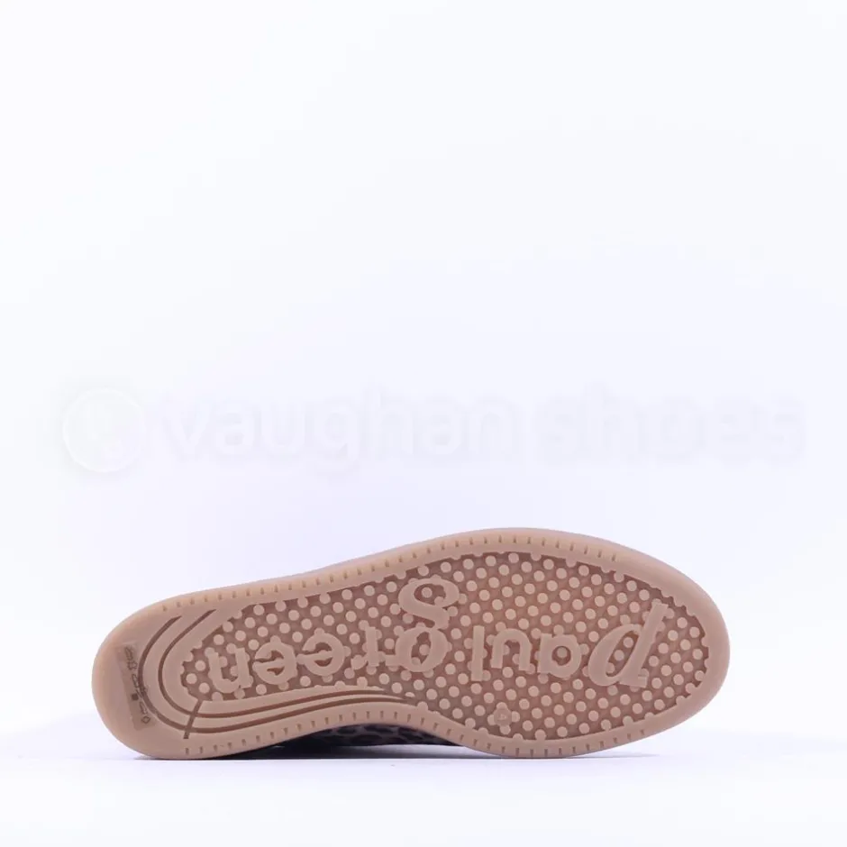 Women Paul Green Thick Gumsole Trainer - Red Leopard