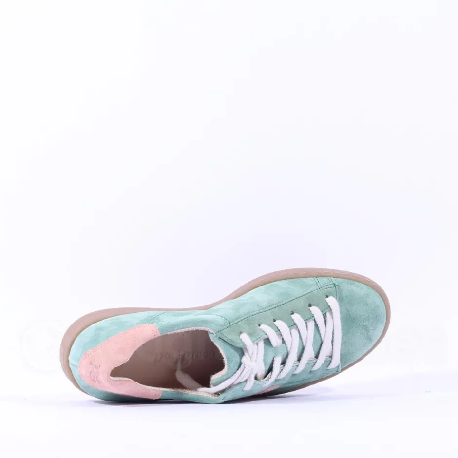 Women Paul Green Thick Gumsole Trainer - Wasabi