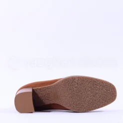Women Miss Elastic Timber Block Heel Sock Boot - Tan Suede