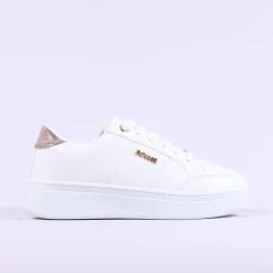 Women Tommy Bowe Ladies Tommy Bowe Ketter Platform Lace Trainer - Off White