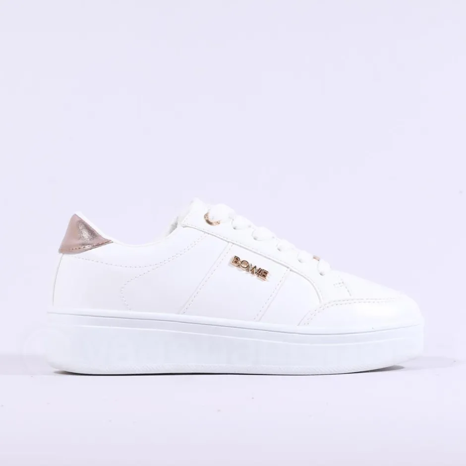 Women Tommy Bowe Ladies Tommy Bowe Ketter Platform Lace Trainer - Off White
