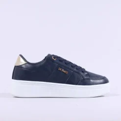 Women Tommy Bowe Ladies Tommy Bowe Ketter Platform Lace Trainer - Navy