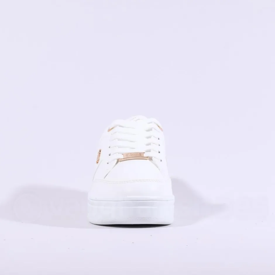 Women Tommy Bowe Ladies Tommy Bowe Ketter Platform Lace Trainer - Off White