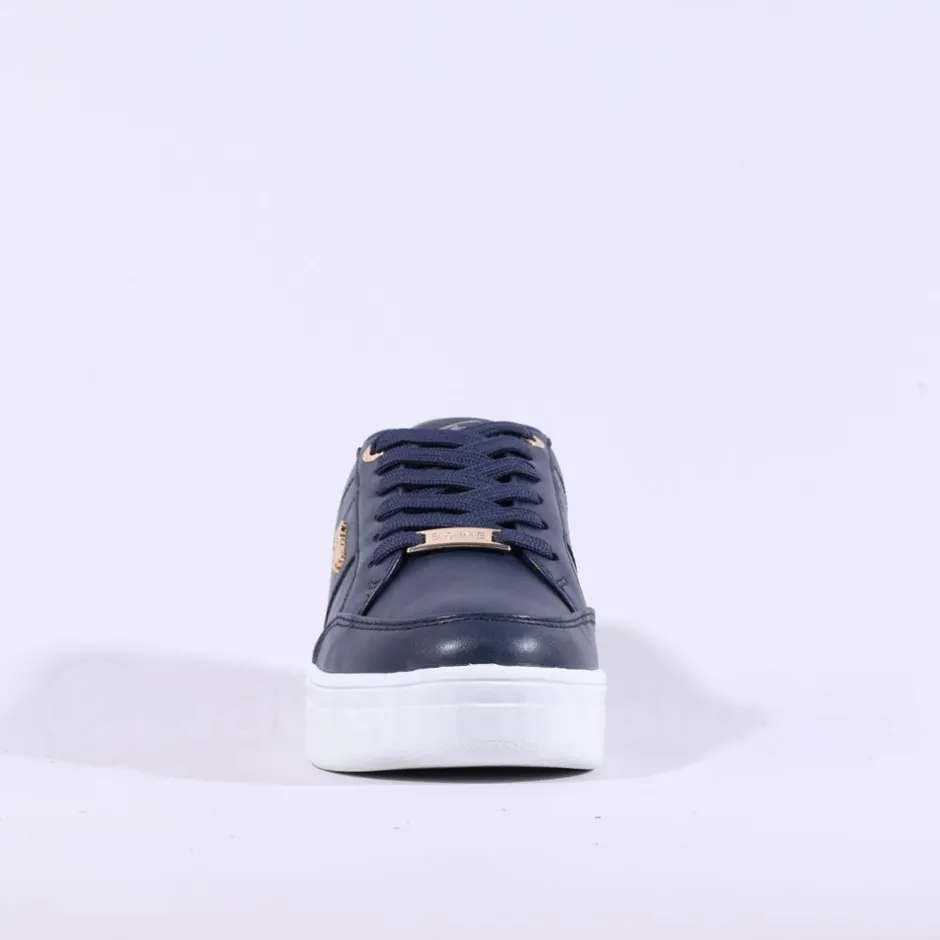 Women Tommy Bowe Ladies Tommy Bowe Ketter Platform Lace Trainer - Navy
