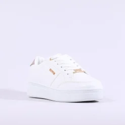 Women Tommy Bowe Ladies Tommy Bowe Ketter Platform Lace Trainer - Off White