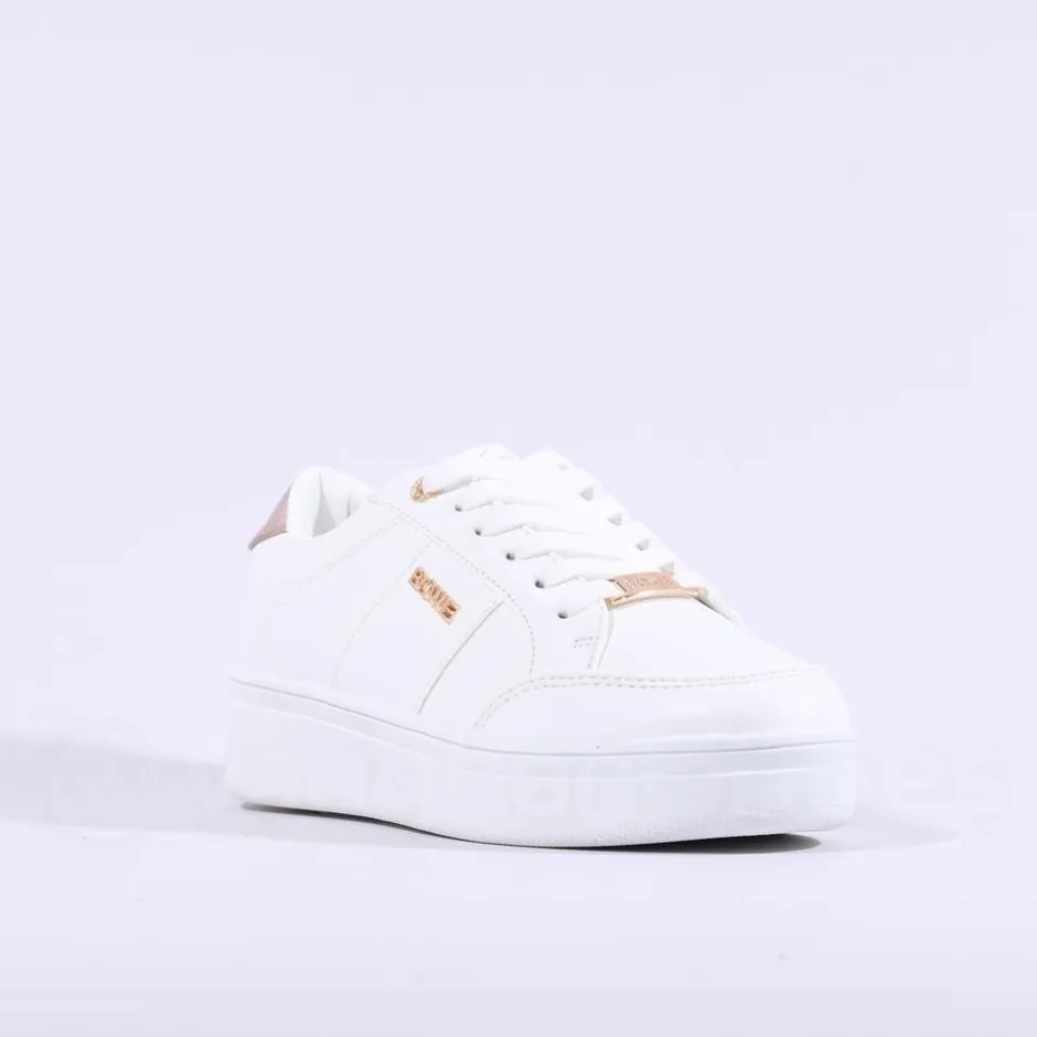 Women Tommy Bowe Ladies Tommy Bowe Ketter Platform Lace Trainer - Off White