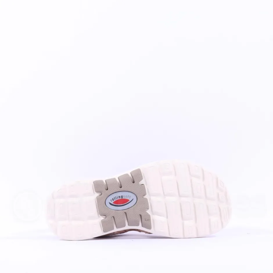 Women Gabor Trickle Rolling Soft Velcro Sandal - Sand