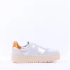 Women Tamaris Triple Platform Bold Trainer - Silver