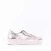 Women Gabor Twin Zip Platform Trainer Wisdom - Metallic Leather