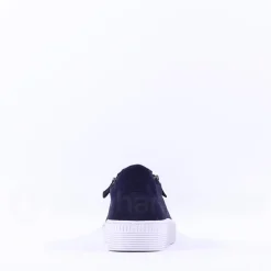 Women Gabor Twin Zip Platform Trainer Wisdom - Navy