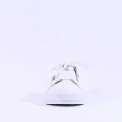 Women Gabor Twin Zip Platform Trainer Wisdom - White Leather