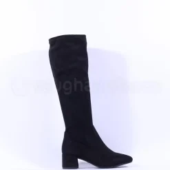 Women Tamaris Ulrica Block Heel Knee High - Black