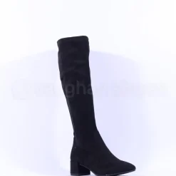 Women Tamaris Ulrica Block Heel Knee High - Black