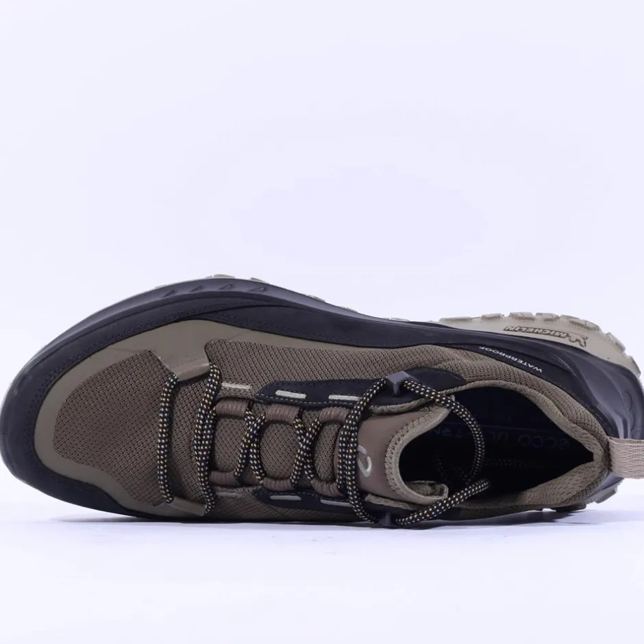 Ecco Men Ult-Trn Waterproof Hiking Shoe - Black Green