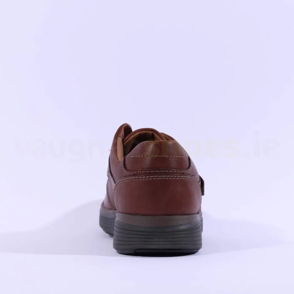 Clarks Men Un Abode Strap - Dark Tan Lea