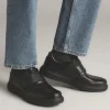Clarks Men Un Abode Strap (Wide Fit) - Black Leather