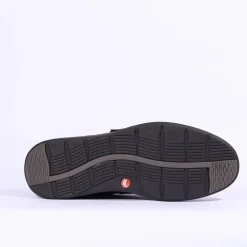 Clarks Men Un Abode Strap (Wide Fit) - Black Leather