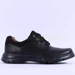 Clarks Men Un Brawley Lace - Black Leather
