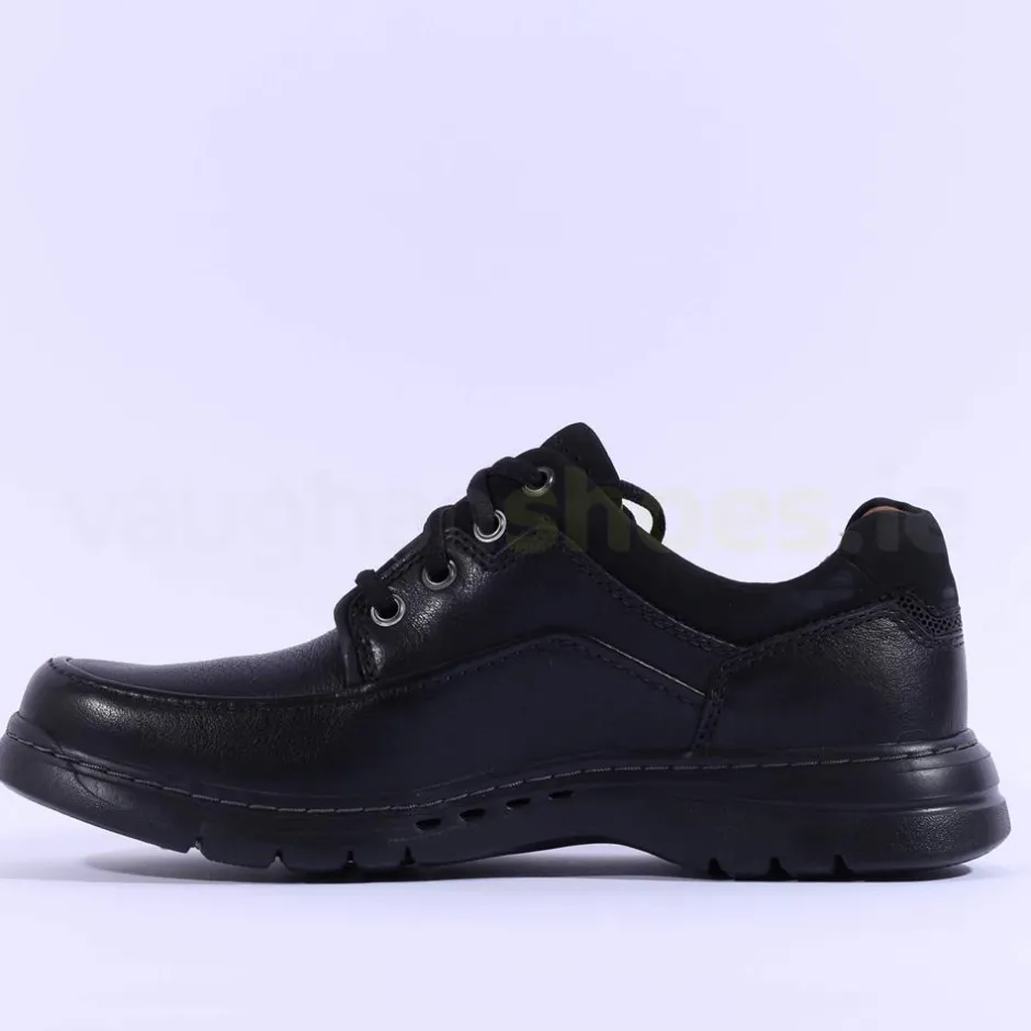 Clarks Men Un Brawley Lace - Black Leather