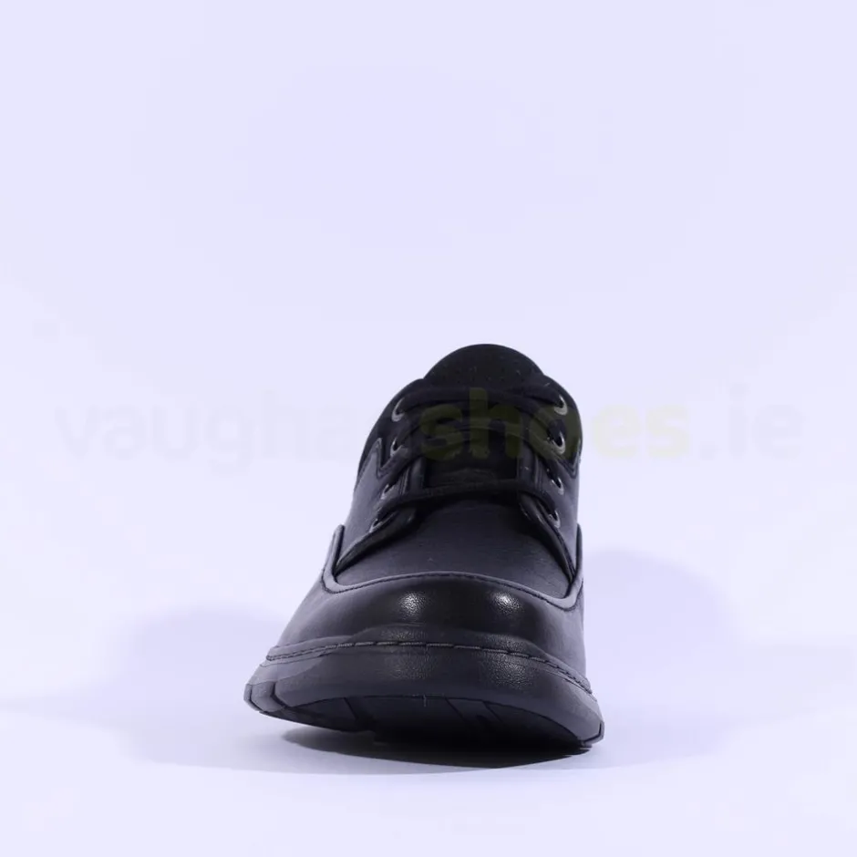 Clarks Men Un Brawley Lace - Black Leather