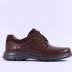 Clarks Men Un Brawley Lace - Mahogany Leather