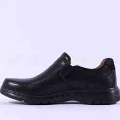 Clarks Men Un Brawley Step - Black Leather
