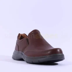 Clarks Men Un Brawley Step - Mahogany Leather