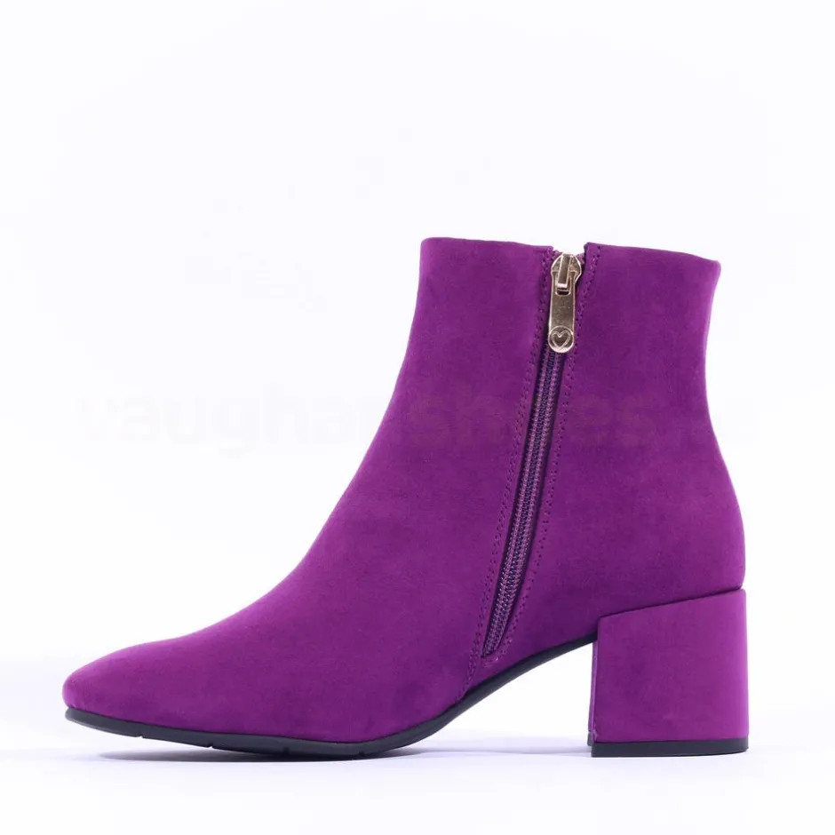 Women Marco Tozzi Vacco Block Heel Boot - Purple