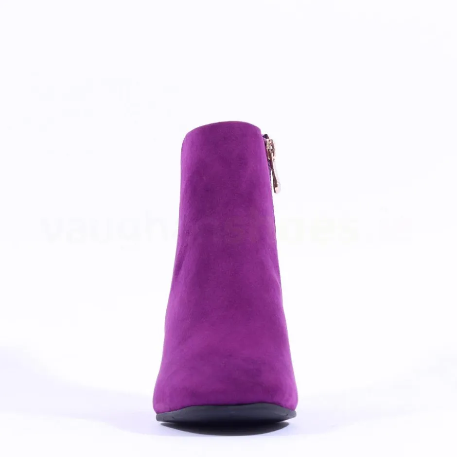 Women Marco Tozzi Vacco Block Heel Boot - Purple