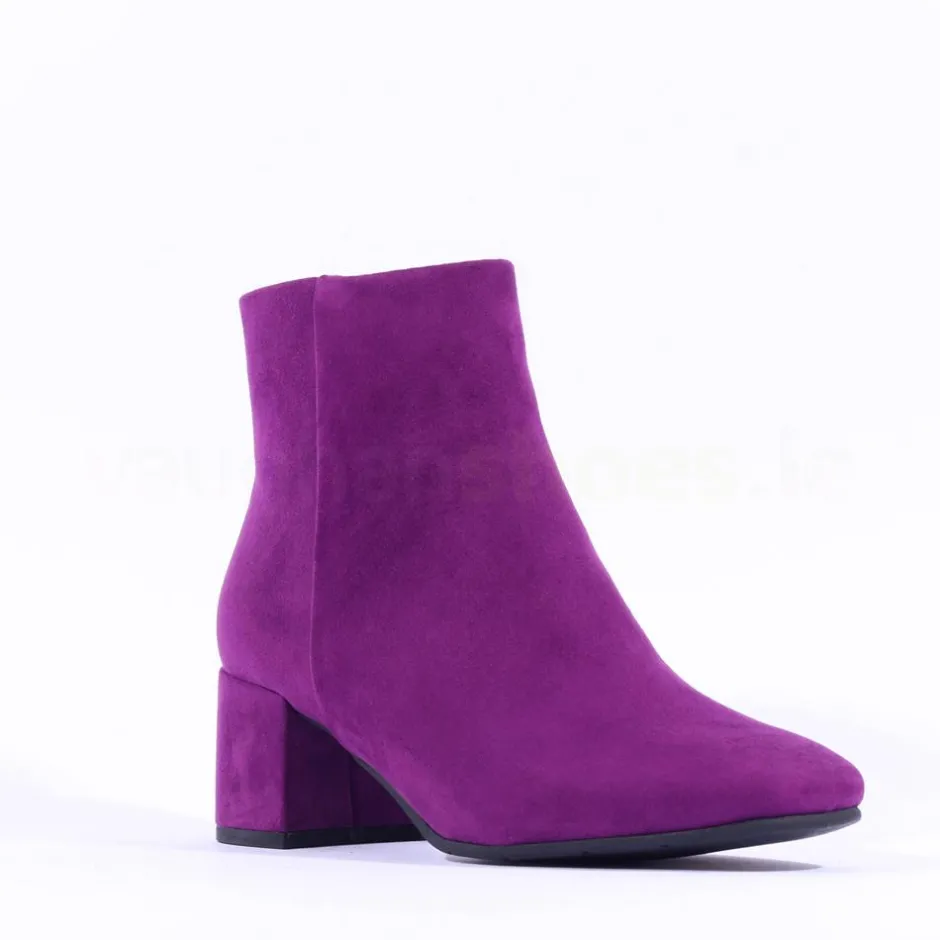 Women Marco Tozzi Vacco Block Heel Boot - Purple