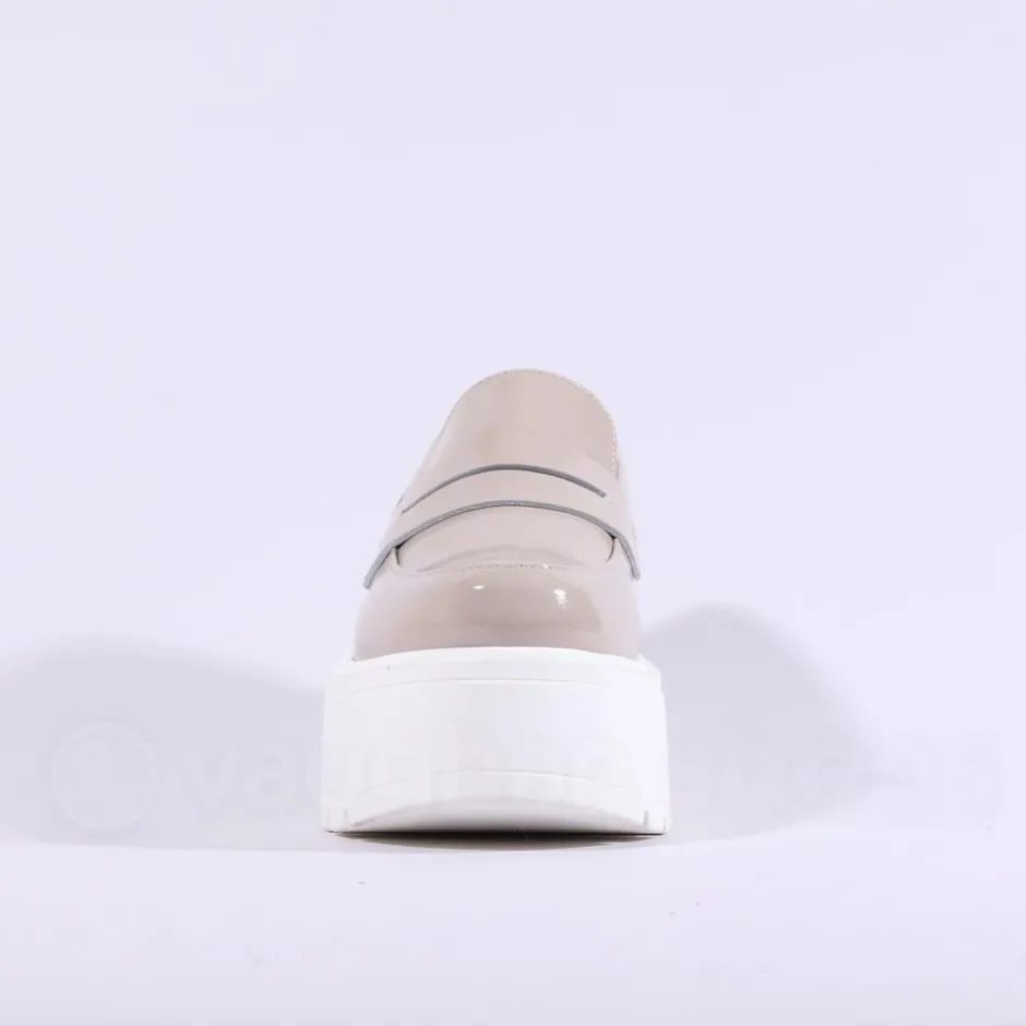 Women Marco Moreo Vale Stud Slip On Wedge - Beige Patent
