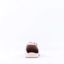 Women Caprice Vanny Flat Slingback Link Shoe - Cream Leather