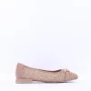Women Caprice Vanny Low Heel Weave Loafer - Bark