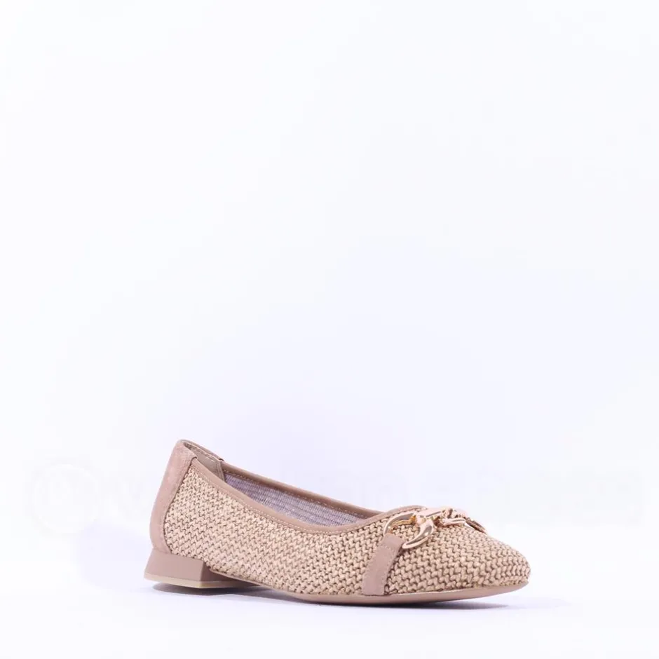 Women Caprice Vanny Low Heel Weave Loafer - Bark