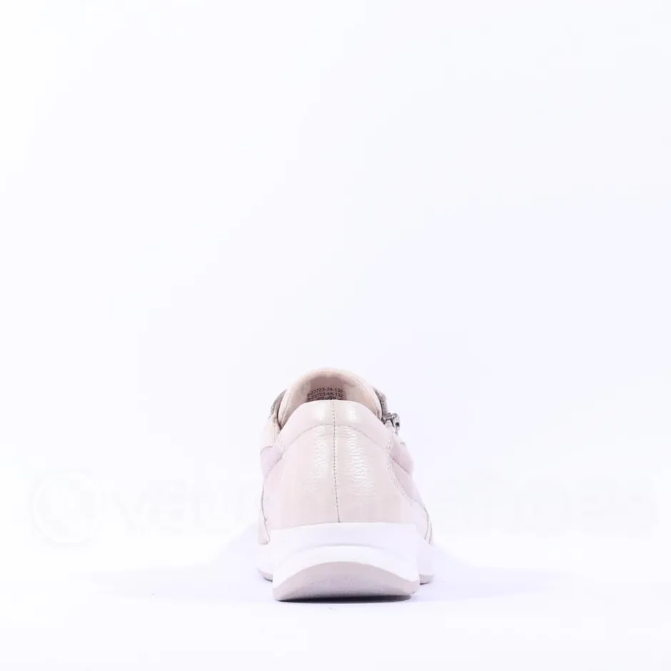 Women Caprice Vera Side Zip Comfort Shoe - Pearl Combi